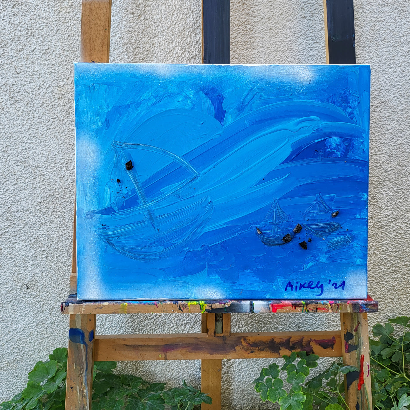 Painting °45 Safe on the Ocean