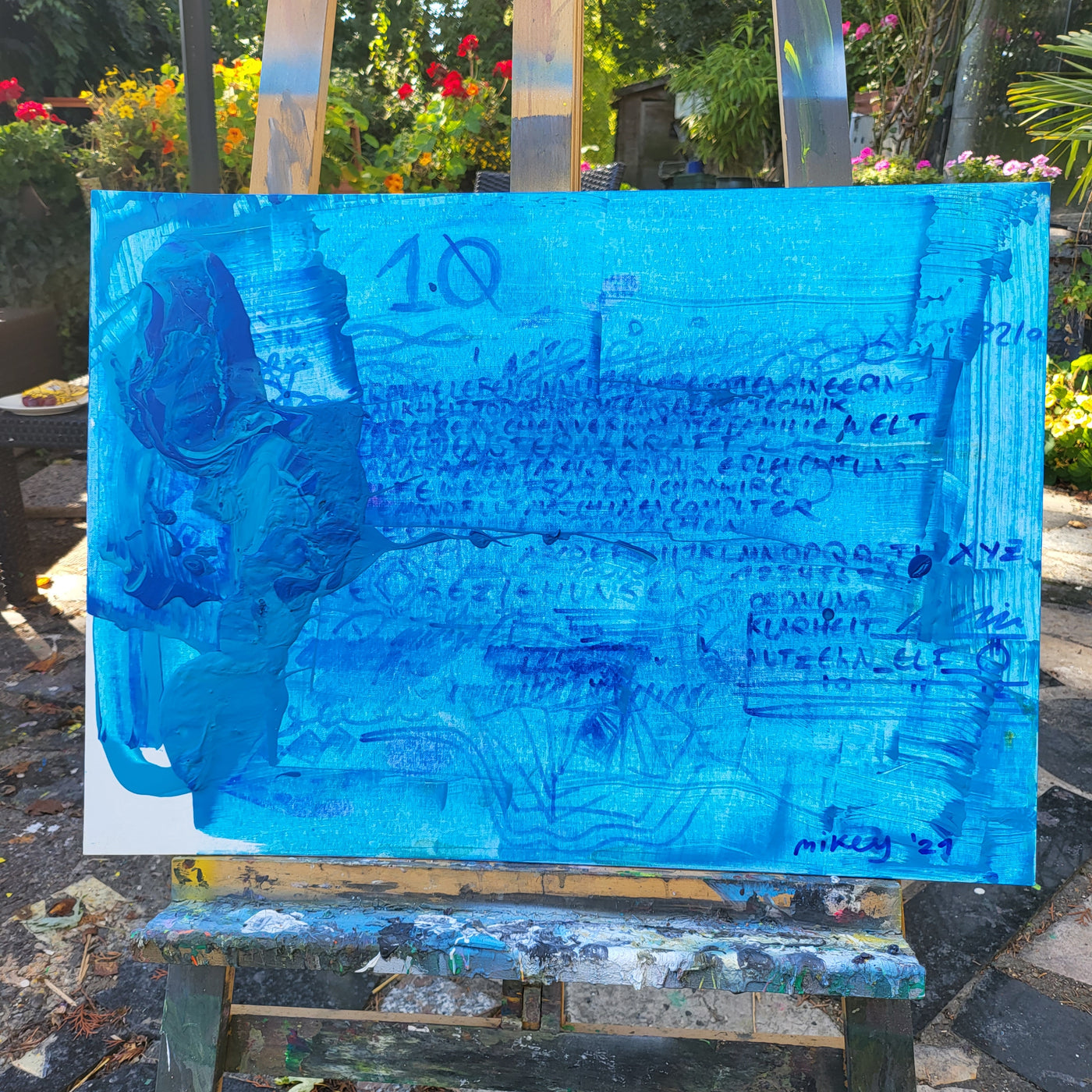 Painting °38 The Number 10 & the Blue Alphabet