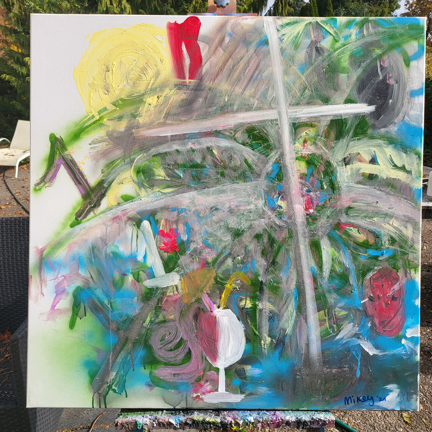 Painting °401 Silver Lining on the Horizon
