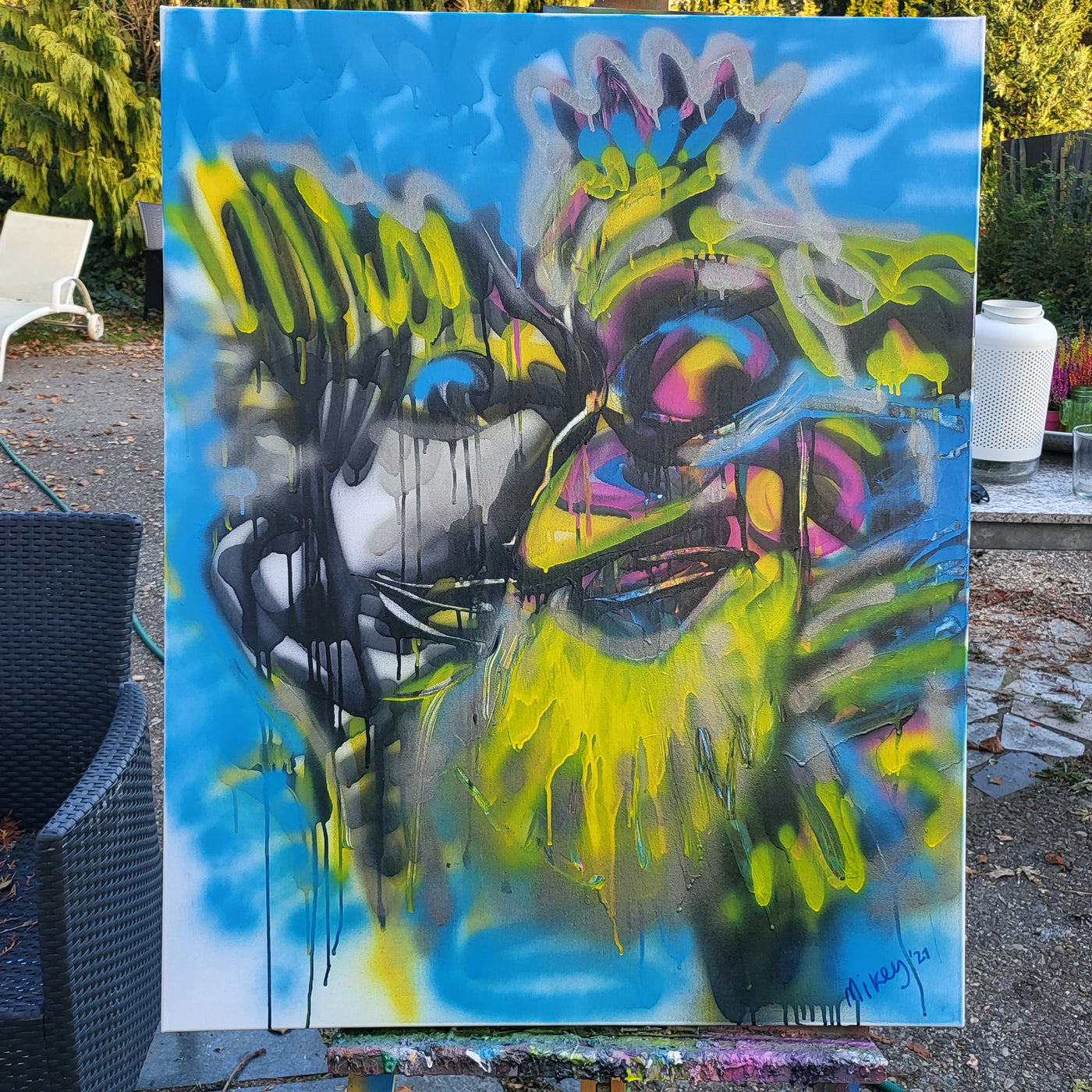 Painting °404 Multiplied God